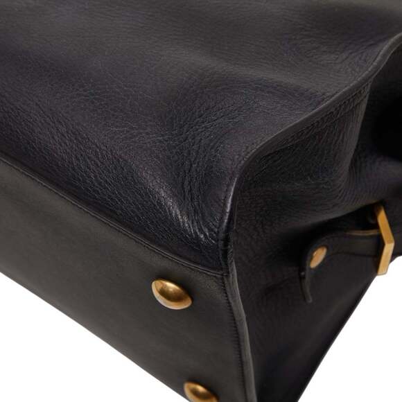 Saint Laurent Y-Line Cabas Classic Handbag 311208 Black Leather Women's SAINT... - Picture 6 of 13